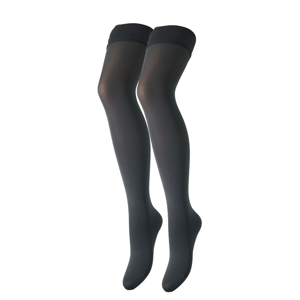 Miranda Autoreggente - Satin Top Opaque Thigh Highs