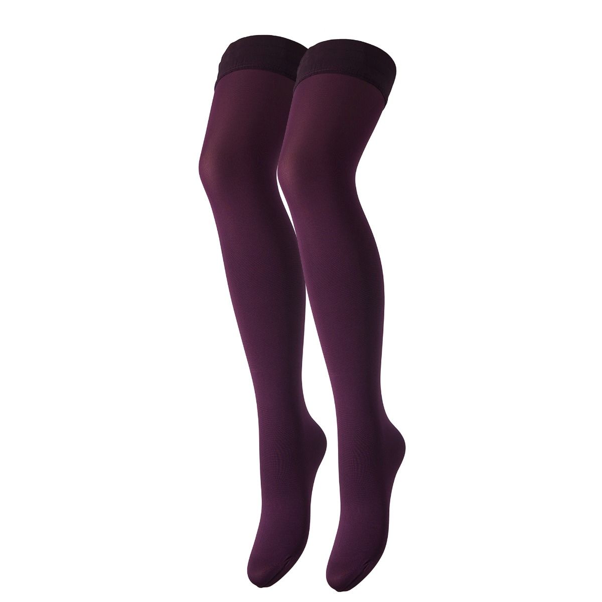 Miranda Autoreggente - Satin Top Opaque Thigh Highs