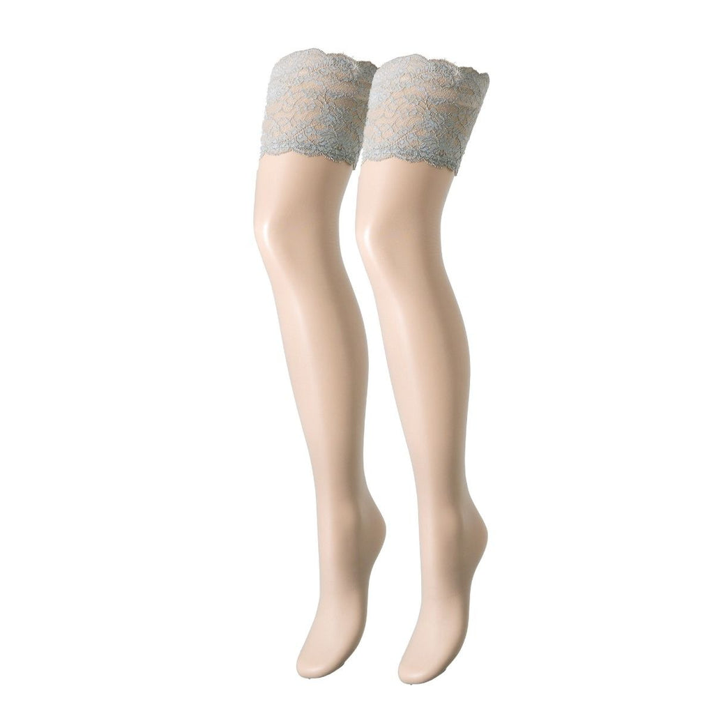 Voile Autoreggente - Wide Lace Top Thigh Highs