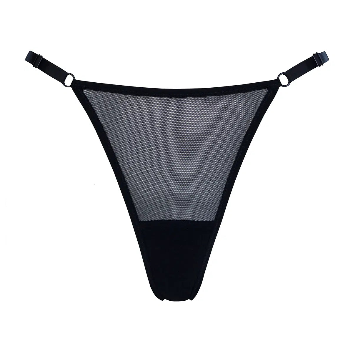 Mesh Adjustable High Cut Thong