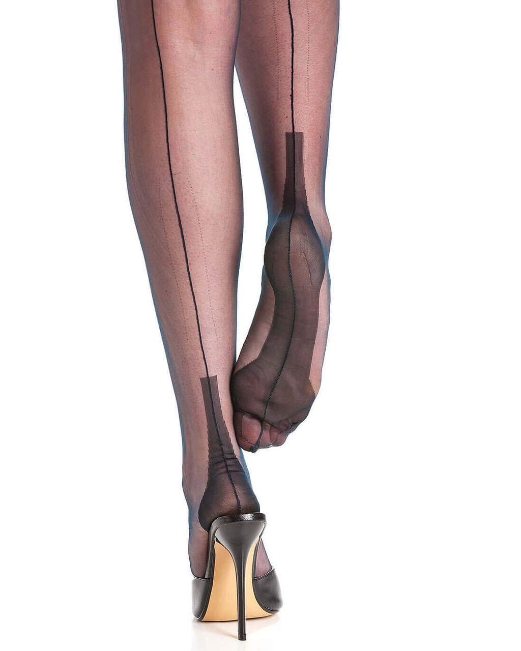 Fully Fashioned Cuban Heel Back Seamed Stockings