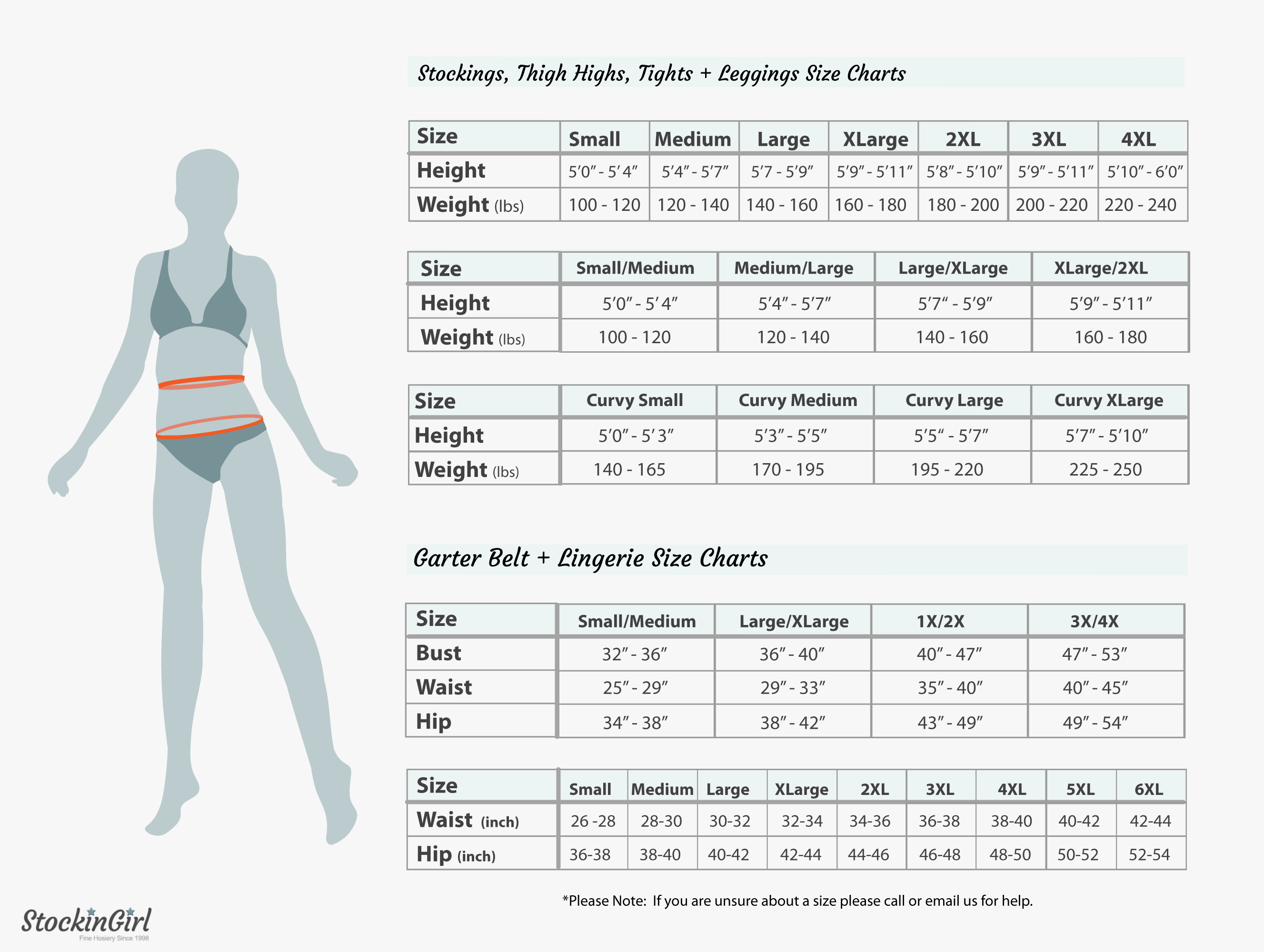 Thigh Size Chart Female