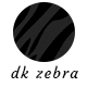 Black Garter Belt with Black Zebra Print